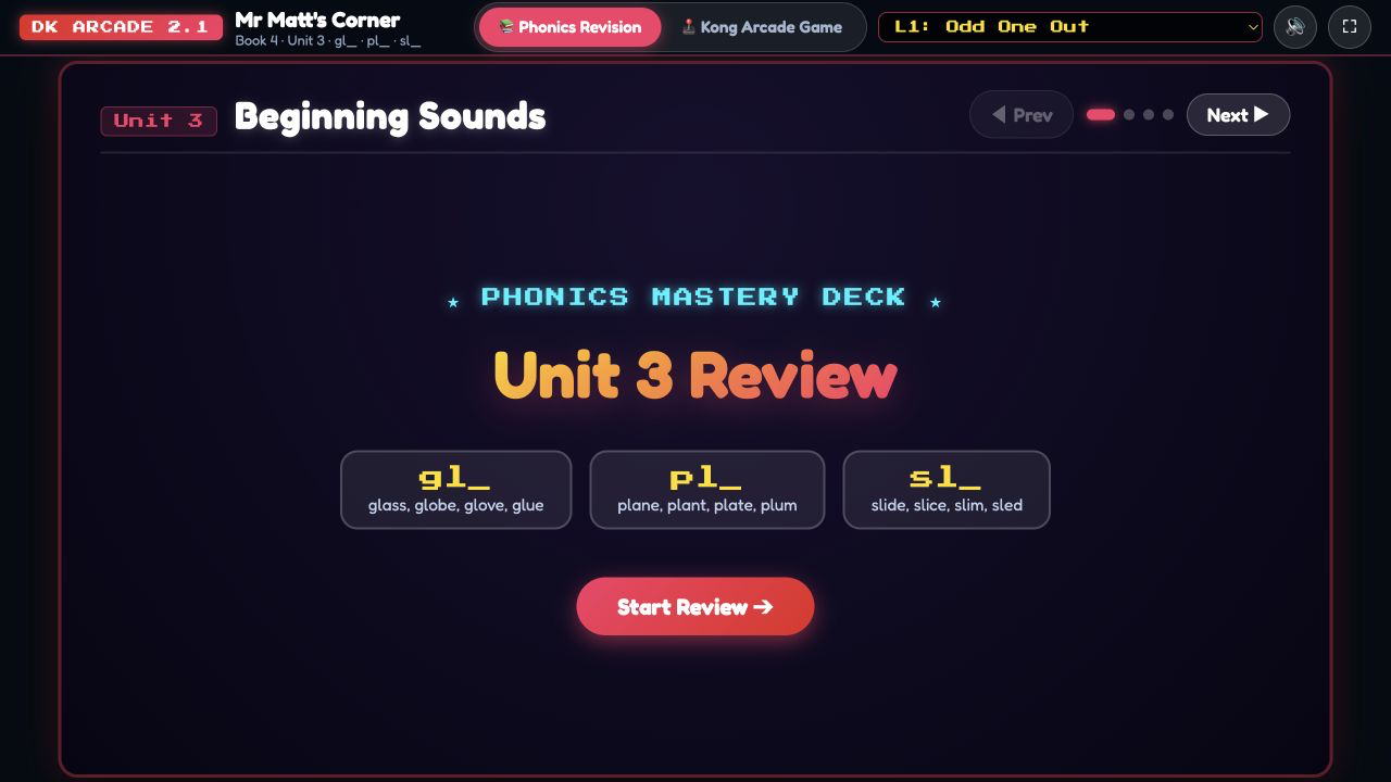 Kong Phonics game preview